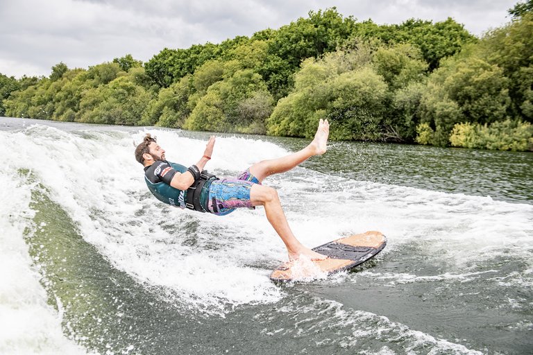 Matt Crowhurst at the 2022 Malibu Boats UK Wakeboard And Wakesurf Nationals